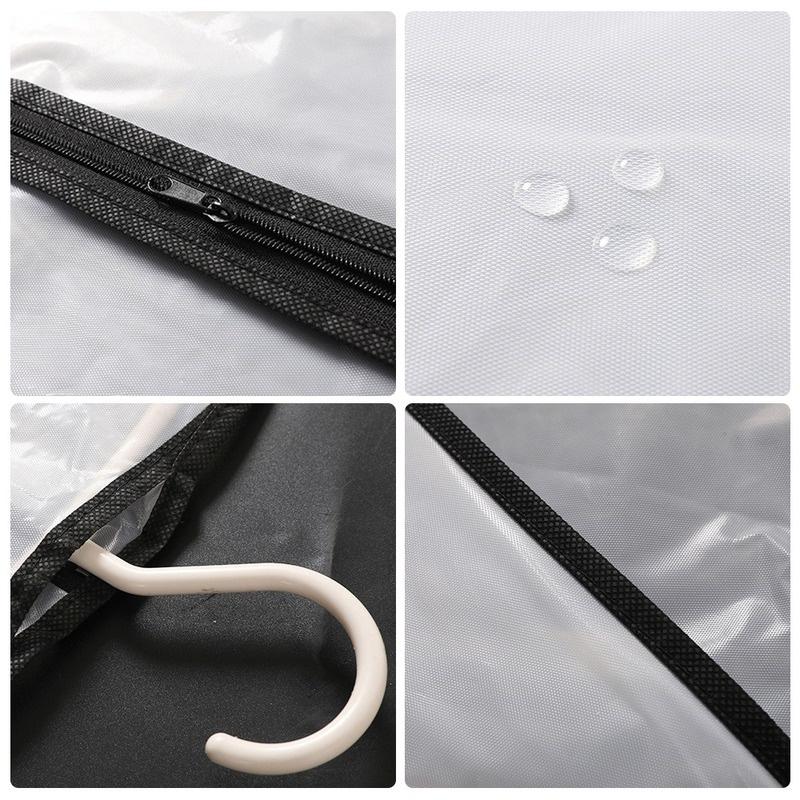1PC Clothes Hanging Garment Suit Coat Dust Cover Home Storage Bag Pouch Case Organizer Wardrobe Hanging Clothing