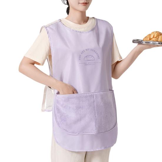 Vest Apron for Women Summer Kitchen Smock Oil Resistant Apron with Pockets Multi-Purpose Waterproof Apron for Cooking BBQ Hosting