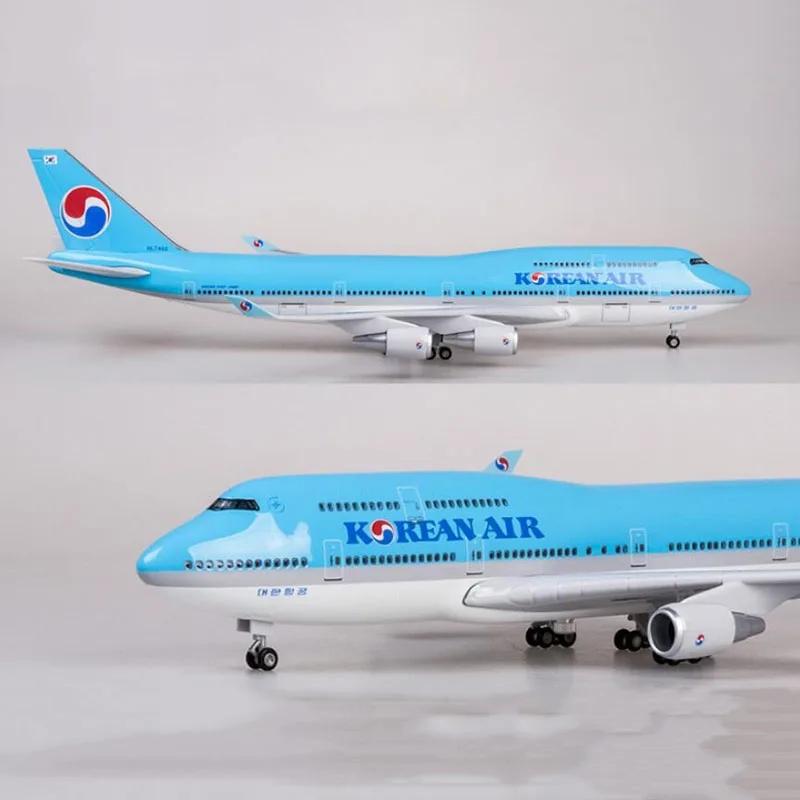 Модели самолетов B747 747 Korean Airlines 47 см Модель самолета Смола Литой самолет Модели самолетов На Хэллоуин Украшение самолетов люкс