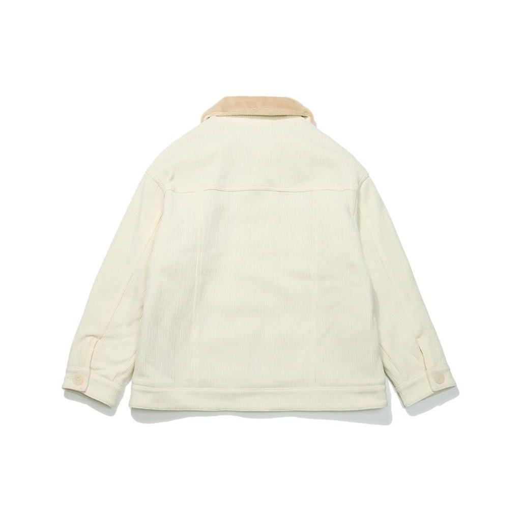 Женская куртка Li Ning Plain Letter Print Fleece Collar Jacket Off-White AFDT014-2