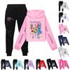 Children's Hooded Top And Pants Two-piece Tracksuit Set Long-sleeved Printed Sweatshirt Set