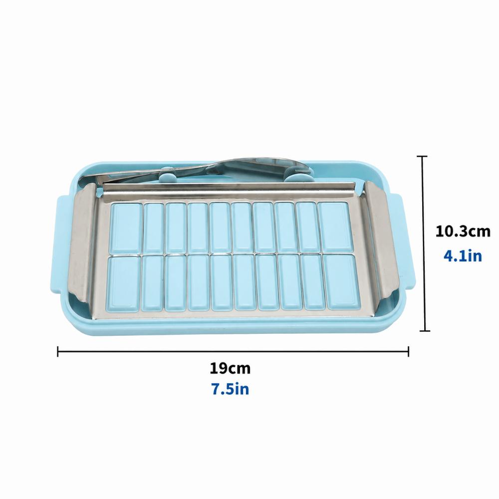 Stainless Steel Butter Slicer Cutter 2 in 1 Design Butter Dispenser Slicer For Margarine