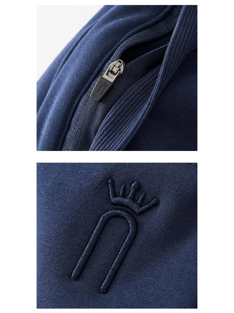 2025 Женские спортивные брюки с высокой посадкой и флисовой подкладкой, с карманами и молниями - в корейском стиле.