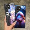 Чехол для мобильного телефона ReZero Rem Waifu для Samsung Galaxy S26 S25 S24 S23 S22 S21 S20 Note20 Plus FE Ultra Стеклянный Цветной Чехол