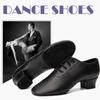 Boys Men's Boys International Standard Dance Shoes Ball Competition Latin Tango Waltz Jazz Modern Dance Shoes Heeled 3.5CM