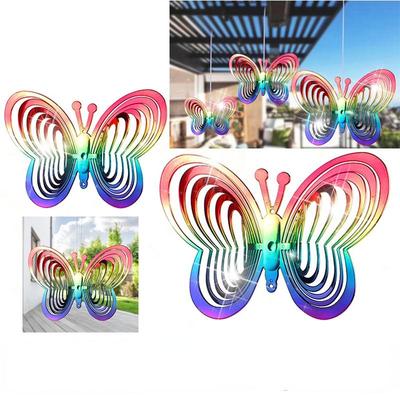 Садовая бабочка, Спиннер, ловец ветра, любовь, колокольчик, вращающийся колокольчик, подвесное украшение, отпугиватель птиц