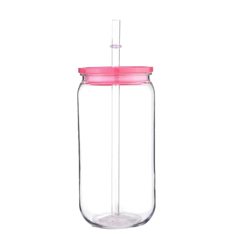 Прозрачный пластиковый стакан с цветной крышкой поставляется с соломинкой и крышкой для стакана. Можно использовать для молока, кофе, защищен от проливания. 16 унций