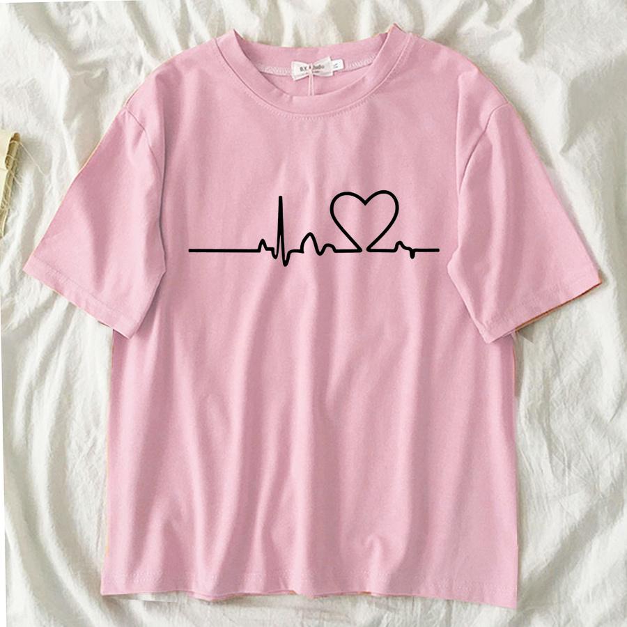 Heartbeat женская черная футболка 2022 Girl Harajuku 90S корейский стиль графические топы женская Y2K Kawaii женская футболка, Прямая поставка