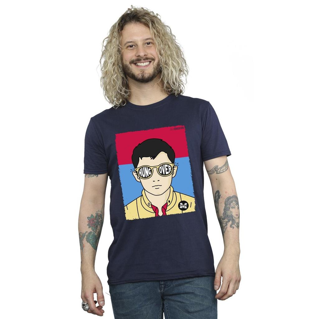 Netflix Mens Sex Education Otis Illustrated T-Shirt