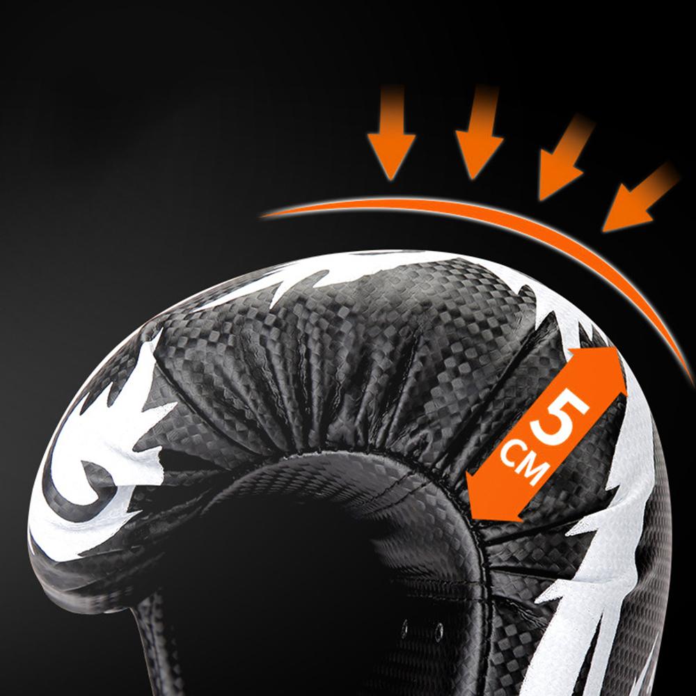 AIBEIJIAN 10oz Wave Pattern Boxing Gloves for Teenager Kickboxing PU Mitts