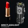 Portable Mini LED Flashlight Powerful 3*Wick Small Pocket Torch USB Rechargeable Strong Light Lantern Super Bright Cap Clip Lamp