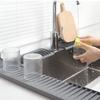 Защитная накладка на край кухонной раковины, силиконовая подкладка под слив, новая защита от брызг для раковины, для использования на столешнице