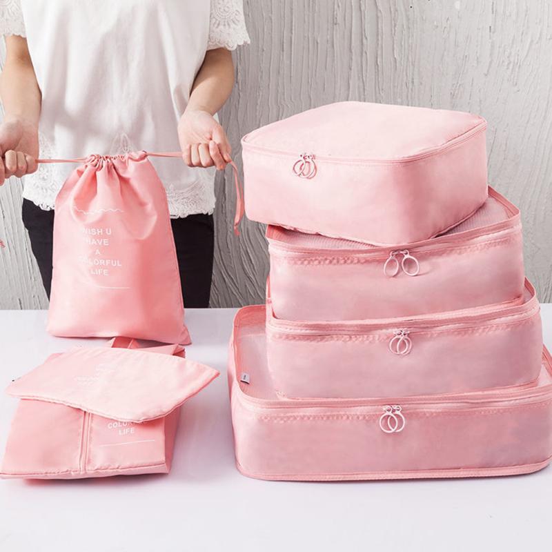 Саржа из семи предметов, органайзер для одежды, упаковочная сумка, дорожная сумка для хранения одежды и нижнего белья