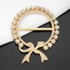 Luxury Brooches Pearl Shawl Scarf Clip Jewelry Accessories Ring Clip  for T-Shirt Party