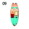 1PC Sea Surfboard Summer Beach Ocean Theme Decorative Wooden Printed Welcome Door Sign Home Board Vintage