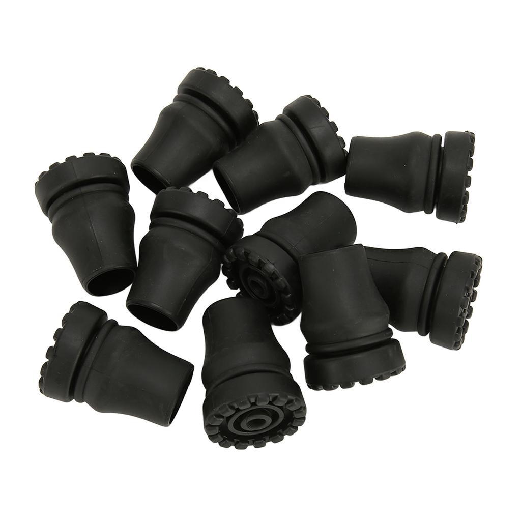 10Pcs Crutch Tips Non Slip PVC Feet Cap Replacement for Walker Toilet Bath Chair 22mm