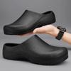 Fashion Shevalues Men Eva Clogs Men Chef Shoes Non-slip Kitchen Shoes Work Shoes Oil-proof Waterproof and Wear-resistant Rubber Shoes