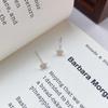 Серьги-гвоздики в виде цветов из стерлингового серебра S999, простые и универсальные для женщин