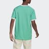 Adidas T Shirts Men's Green Crew Neck Moderate Straight Fit HE9549