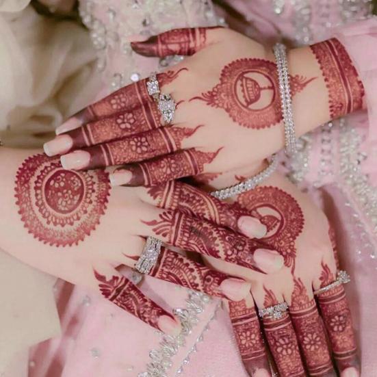 Red Henna Tattoo Kit, Waterproof Henna Tattoos Stickers, Temporary Tattoo Stickers for Women Wedding Party Festival Decorations