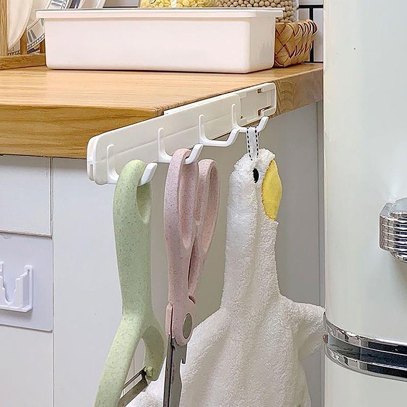 Скользящий крючок для растягивания, настенный, расширяющий зазор, липкий крючок, вешалка для полотенец, кухонная ванная комната, экономящая место, крючки для хранения