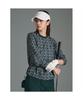Beanpole Golf Женская футболка-анорак с узором, с длинным рукавом - Зеленая
