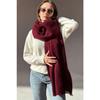Trend Claret Red Long Soft Scarf