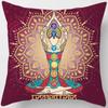 Загадочные винтажные наволочки с религиозными символами йоги, домашний декор, housse de coussin cojines Decorativos для дивана-подушки