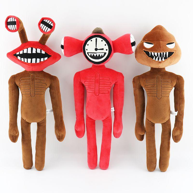 Soft And Cuddly Siren Head Plush Toy With Unique Big Mouth Clock Poop Monster Character