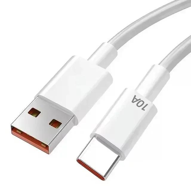 Универсальный USB Type C кабель 120 Вт 10 А, супербыстрая зарядка, кабель для передачи данных, 1 м / 1,5 м / 2 м, совместим с Xiaomi Samsung Huawei, кабель для зарядки