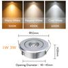 10pcs LED Mini Downlight 3W 1W 85-265V Spot Light Ceiling Lamp Dimmable 110V 220V Embed White Black Silver Including Drive