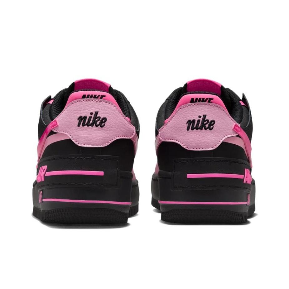 Nike Кроссовки женские Air Force 1 Shadow Черный Розовый Надпись Розовый-Взрыв CI0919006