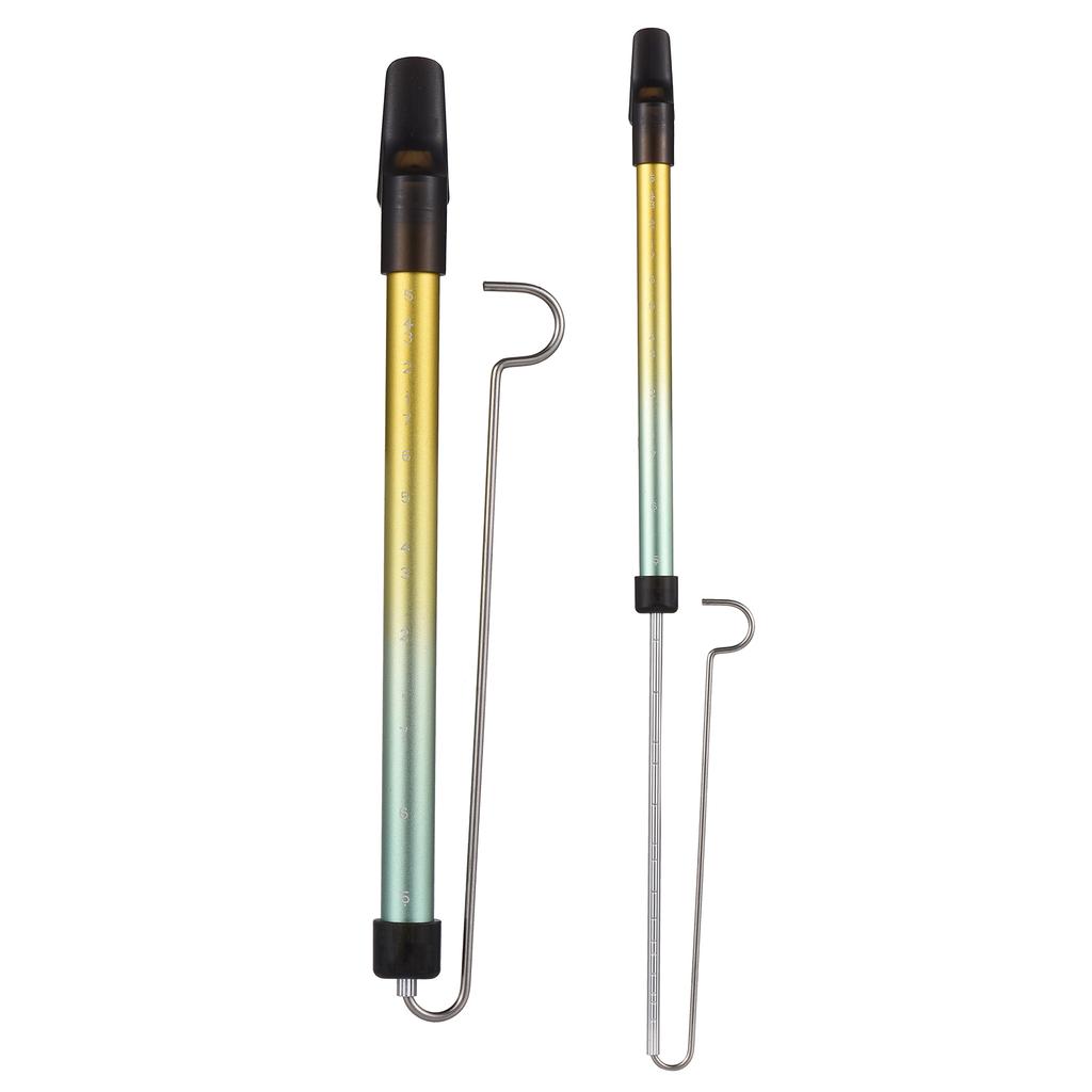 Metal Slide Whistle Scale Sliding Flute with Steel Sliding Rod Musical Instrument Toy for Children