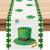 Улица. День Святого Патрика Трилистник Скатерть Льняная Шляпа Чаепитие Украшение