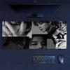 Jimin Mouse Pad, Large Gaming Desk Mat, Non-slip XXL Mousepad for Laptop & Tablet, Mini PC Playmat with Stitched Edges