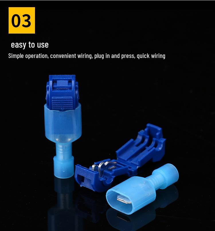 T-Type No-Stripping Wire Connector Set - 120pcs