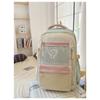 High Value, Fresh and Sweet, Contrasting Color Splicing Backpack, Casual and Lightweight Backpack for Junior High School Students