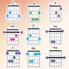 57 Guitar Chord Diagrams & Fingering Practice Sheets for Folk, Electric, & Acoustic Guitar