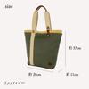 [Hanpu Kobo] Canvas Tote Bag, Made in Japan, Multifunctional, Double-Layered, with Plenty of Pockets, Perfect for Shopping, 3J40-00, Khaki