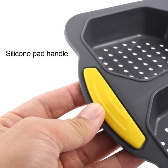 Bread Mold Heat Resistant Non-stick Pastry Mold Silicone Bread Baking Mold with 4 Grids for Home Kitchen