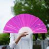 1PC Hand Rave Fan Large Music Festival Fan Gifts Folding Fan Colorful Foldable Fan 33cm