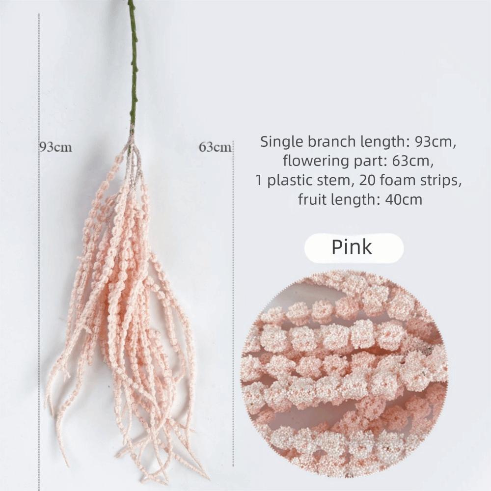 Multicolor Artificial Hanging Plant Ornament Hanging Amaranthus Flowers  Gift