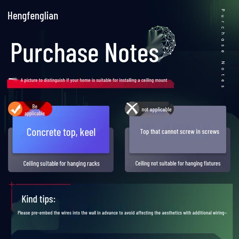 Универсальное телескопическое потолочное крепление для проектора Hengfenglian