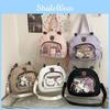 Transparent Cartoon Capybara Shoulder Bag Backpack Adjustable Shoulder Strap