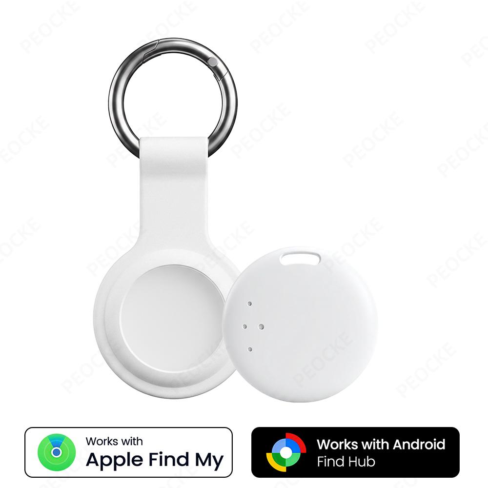Работает с Apple Find My Google Find Hub Умная метка местоположения Двухсистемная Альтернатива AirTag Bluetooth GPS-трекер от потери