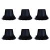 6Pcs Feather Cloth Lampshade Blue Hotel Chandelier Wall Lamp Decoration Protective Cover