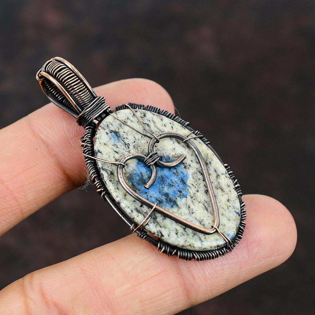 Tree Of Life K2 Jasper Copper Wire Wrapped Pendant Copper Jewelry Gift For Mom Handmade Gemstone Pendant Gift For Him Tree Of Life Jewelry