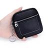 Женский мини-кошелек для монет из натуральной кожи на молнии - Компактное хранение водительского удостоверения, помады и наушников.