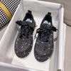 Мода Роскошный Дизайнер Осень Вода Бриллиант Женские Кроссовки Толстая Подошва Сияющий Кристалл Повседневная Спортивная Обувь Модные zapatillas mujer