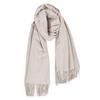 Hayashiguchi Thick Cashmere with Original Box Greige 100% Stole, Large, Wrapped, (CS0055),